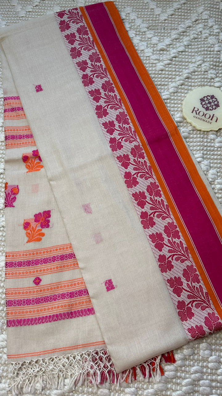 BENGAL PHULIA HANDLOOM COTTON SAREE-019