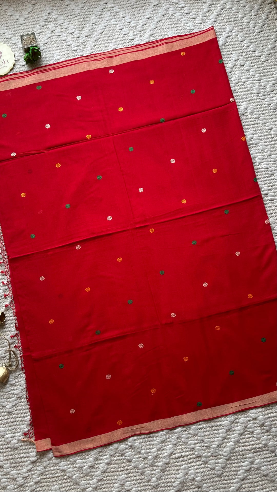 BENGAL PHULIA HANDLOOM COTTON SAREE-043