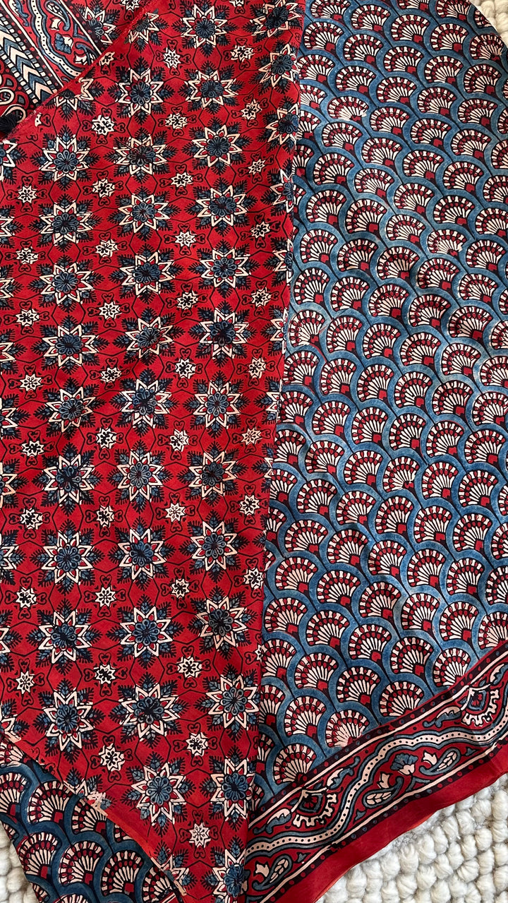 KASHISH - AJRAKH HAND BLOCK PRINTED PREMIUM MODAL SILK SAREE