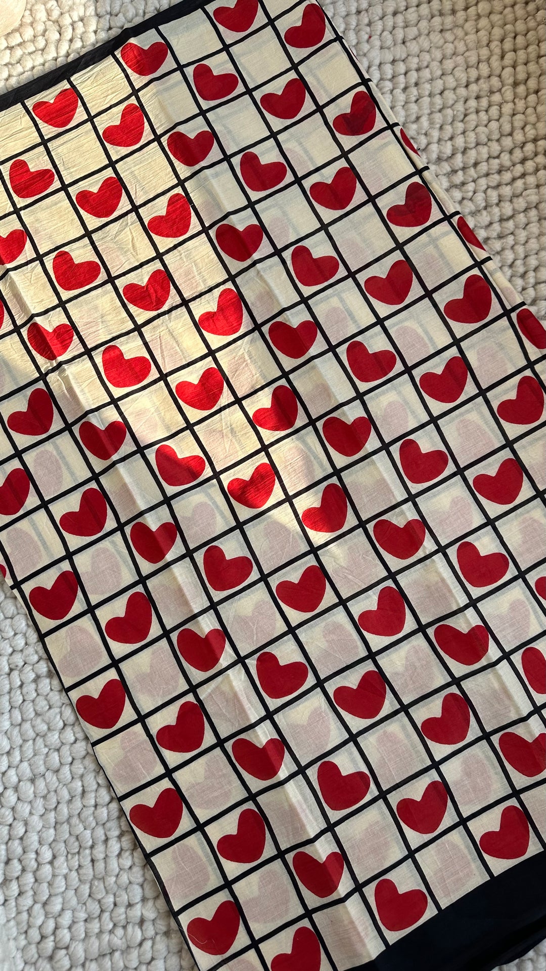 DILBARO - QUIRKY BAGRU HAND BLOCK PRINTED SOFT MULMUL COTTON SAREE