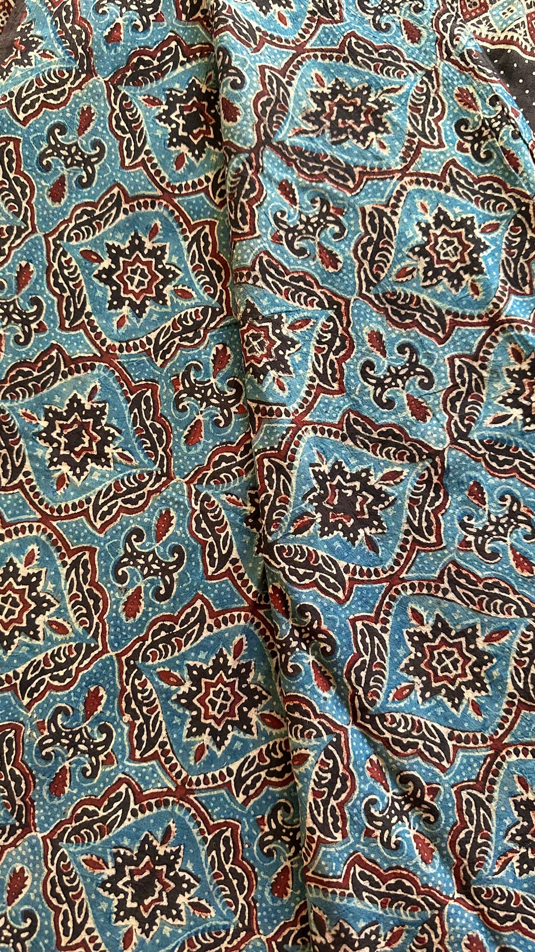 PREMIUM AJRAKH HAND BLOCK PRINTED PURE SOFT COTTON SAREE- 008