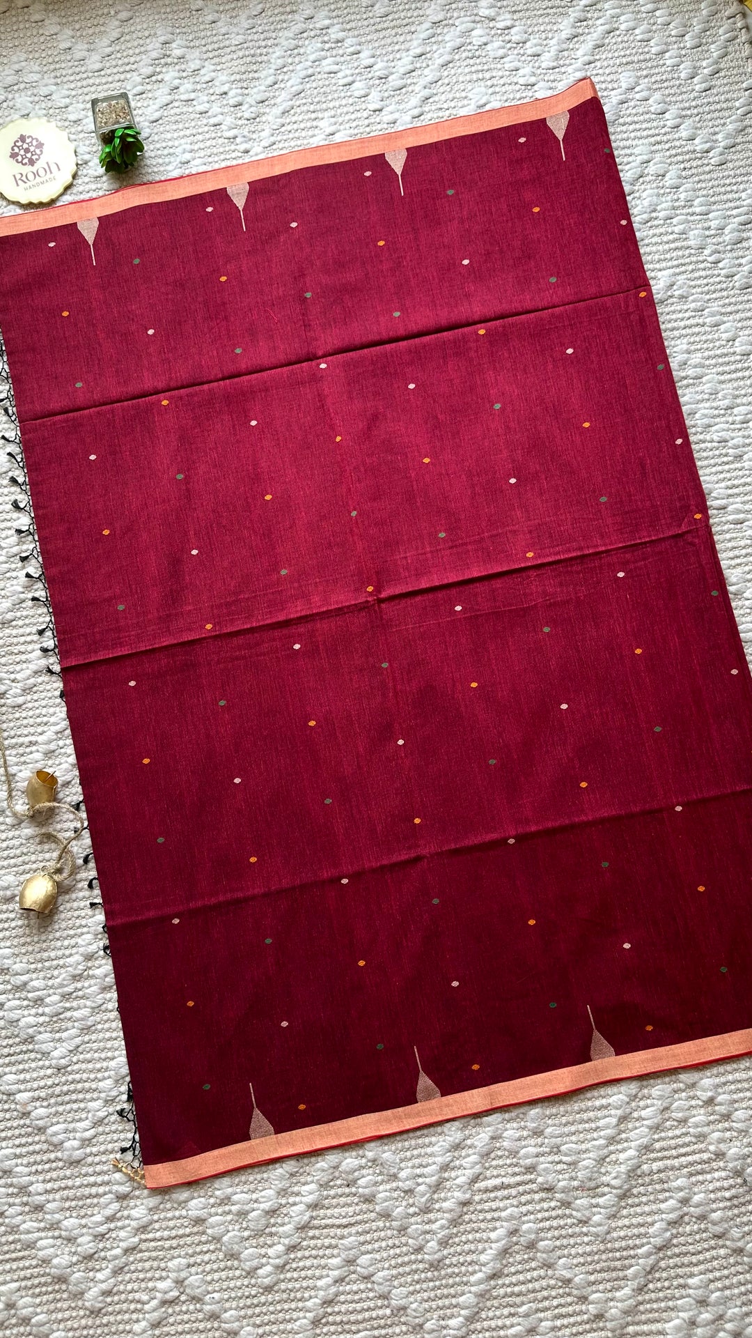 BENGAL PHULIA HANDLOOM COTTON SAREE-045