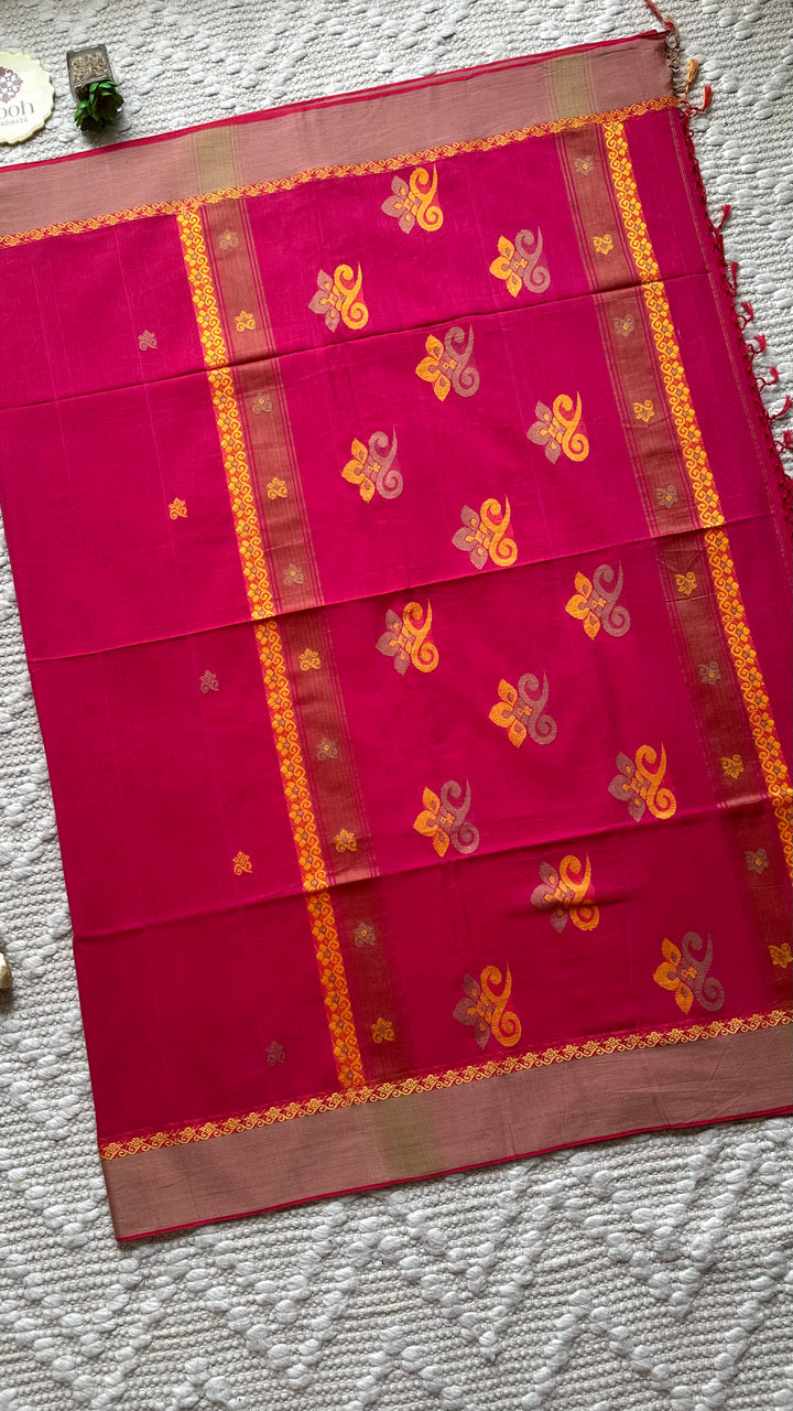 BENGAL PHULIA HANDLOOM COTTON SAREE-048