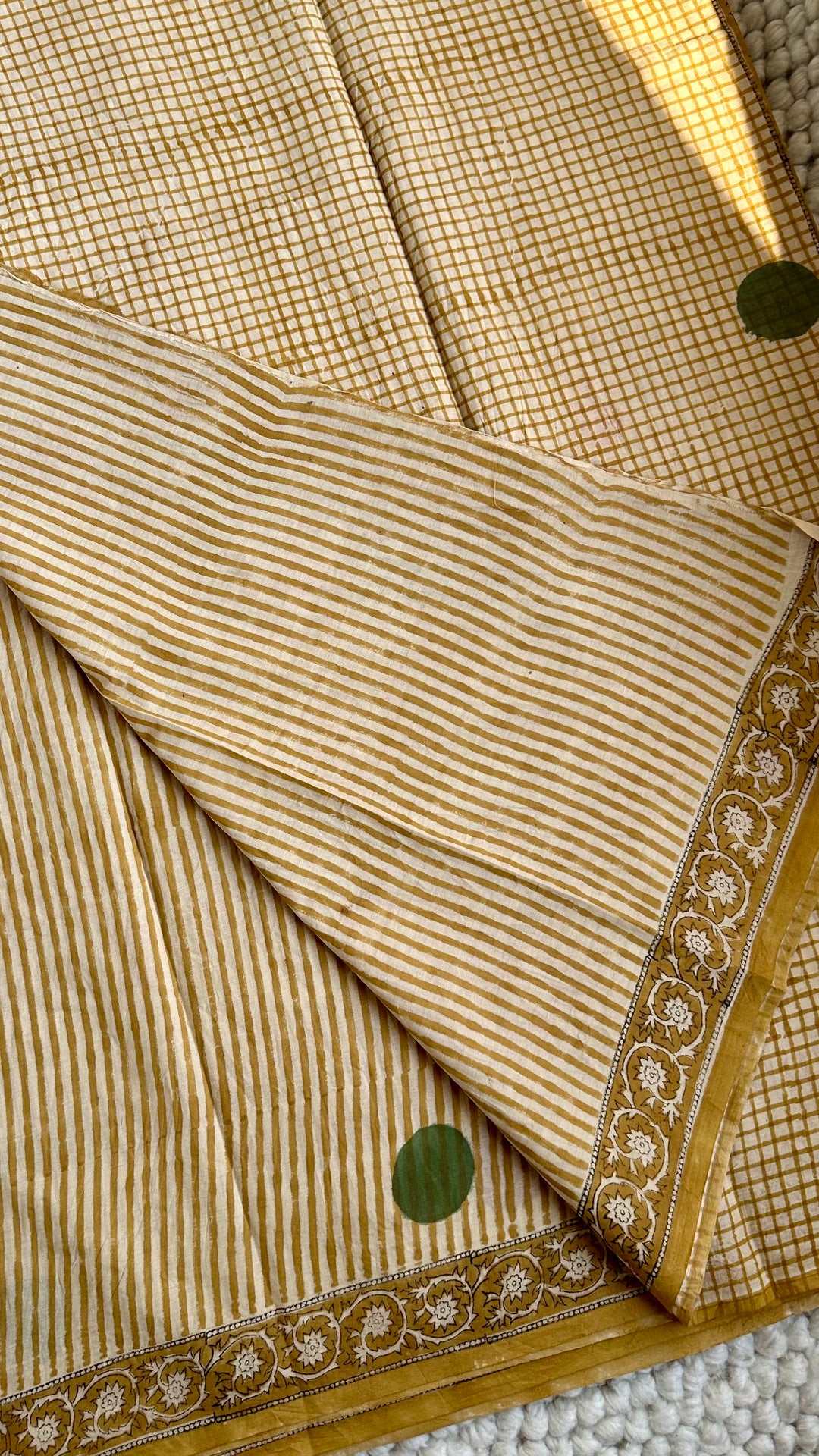 BAGRU HAND BLOCK PRINTED SOFT MULMUL COTTON SAREE- 139