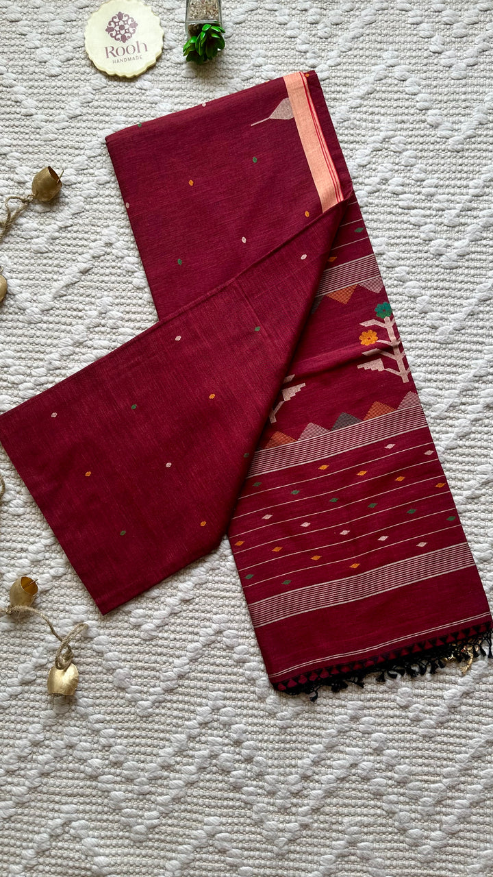 BENGAL PHULIA HANDLOOM COTTON SAREE-045