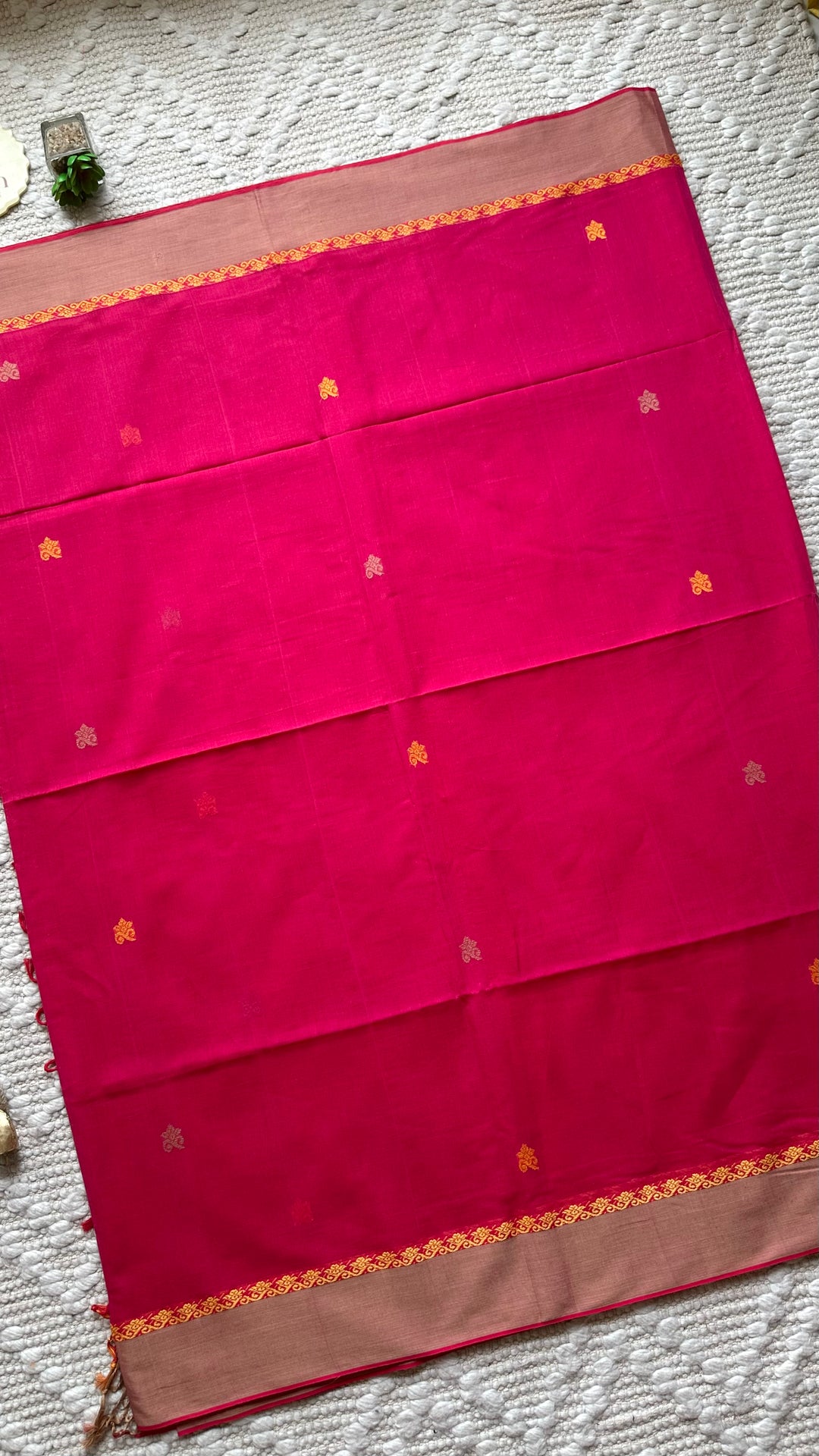 BENGAL PHULIA HANDLOOM COTTON SAREE-048