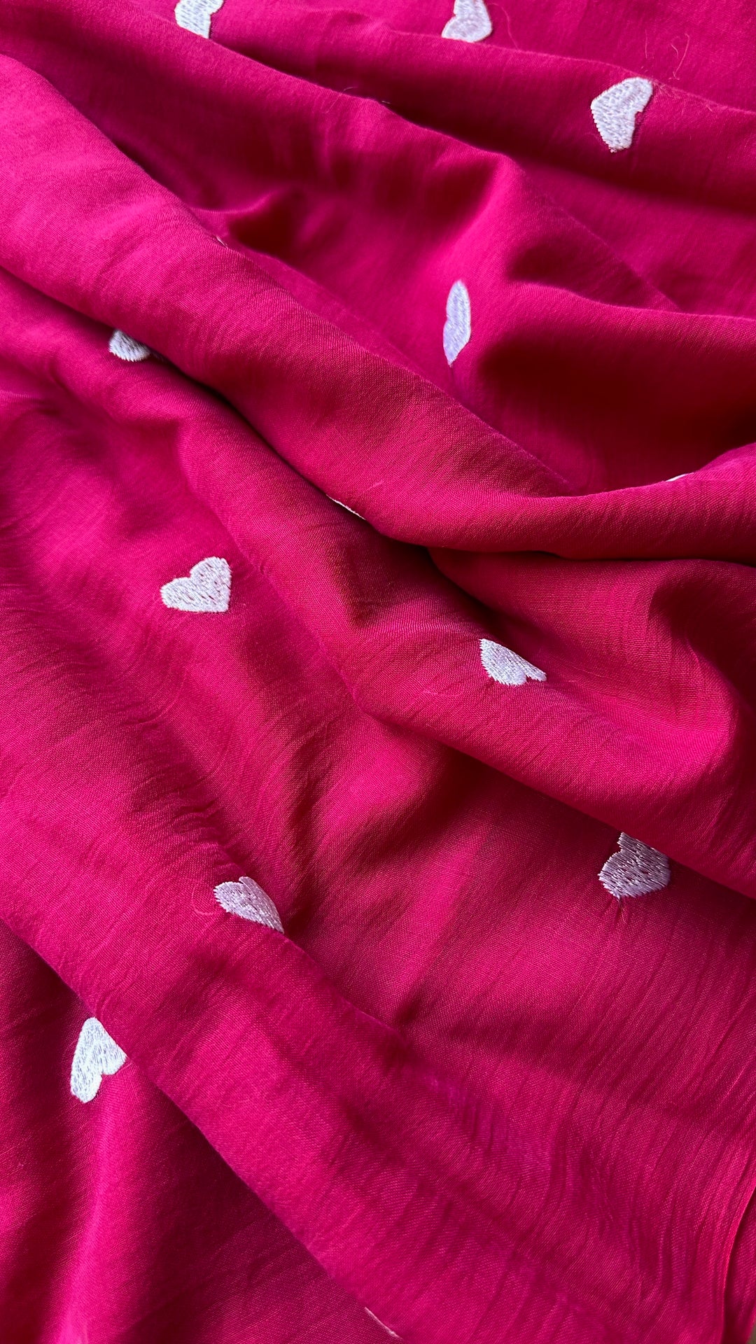 DIL - HOT PINK SUPER SOFT MUL COTTON SAREE (DISPATCH TIME - 7 TO 10 DAYS)