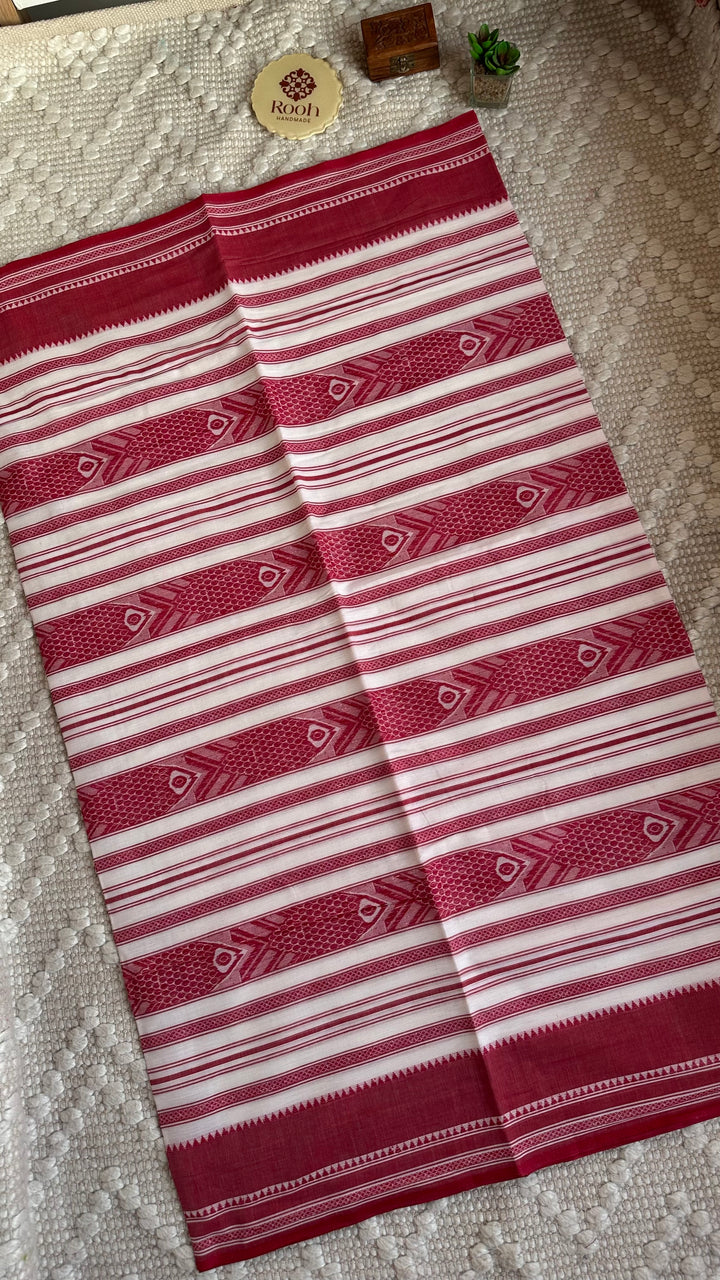 DHANIAKHALI BENGAL HANDLOOM COTTON SAREE-034