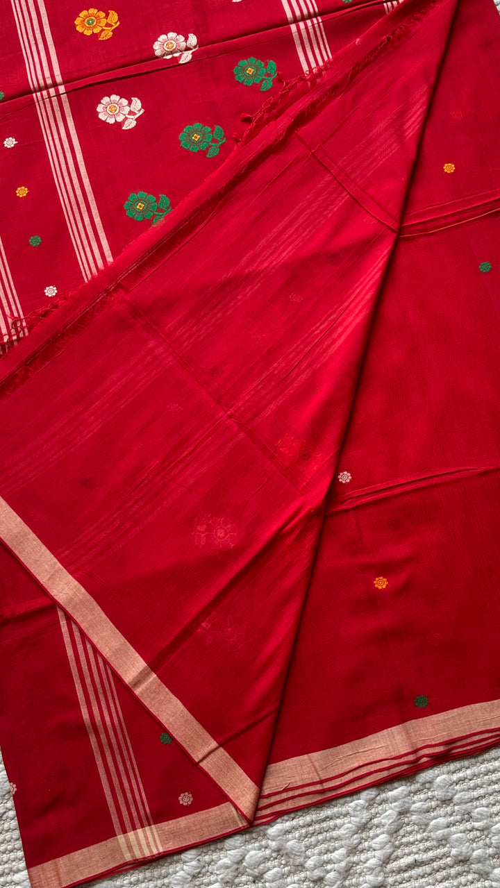 BENGAL PHULIA HANDLOOM COTTON SAREE-043