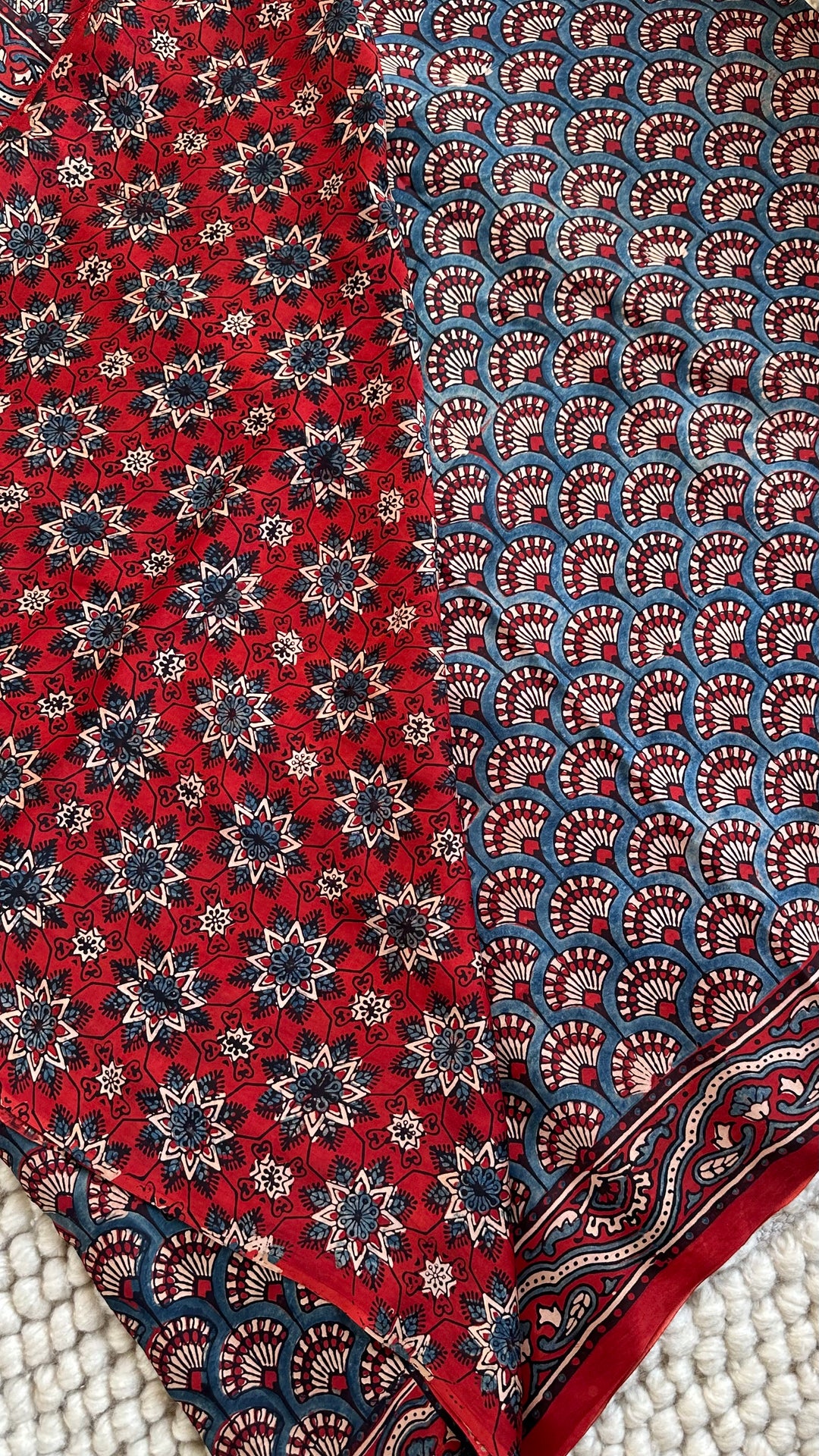 KASHISH - AJRAKH HAND BLOCK PRINTED PREMIUM MODAL SILK SAREE