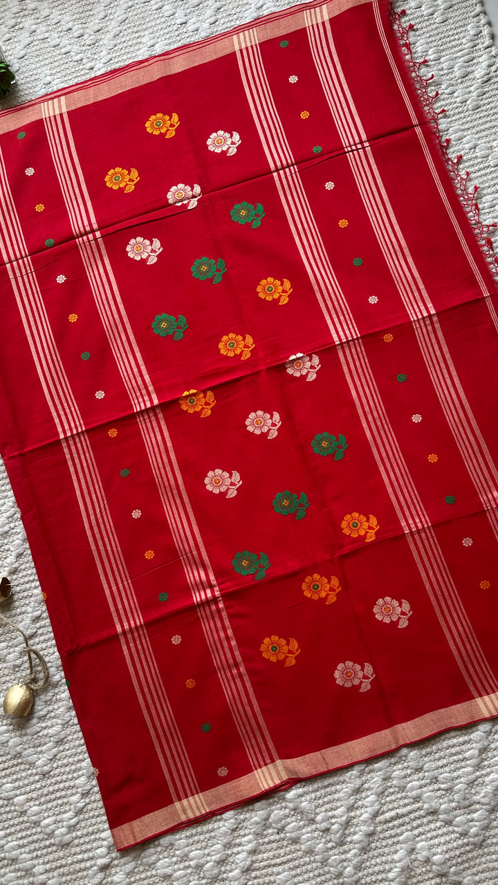 BENGAL PHULIA HANDLOOM COTTON SAREE-043