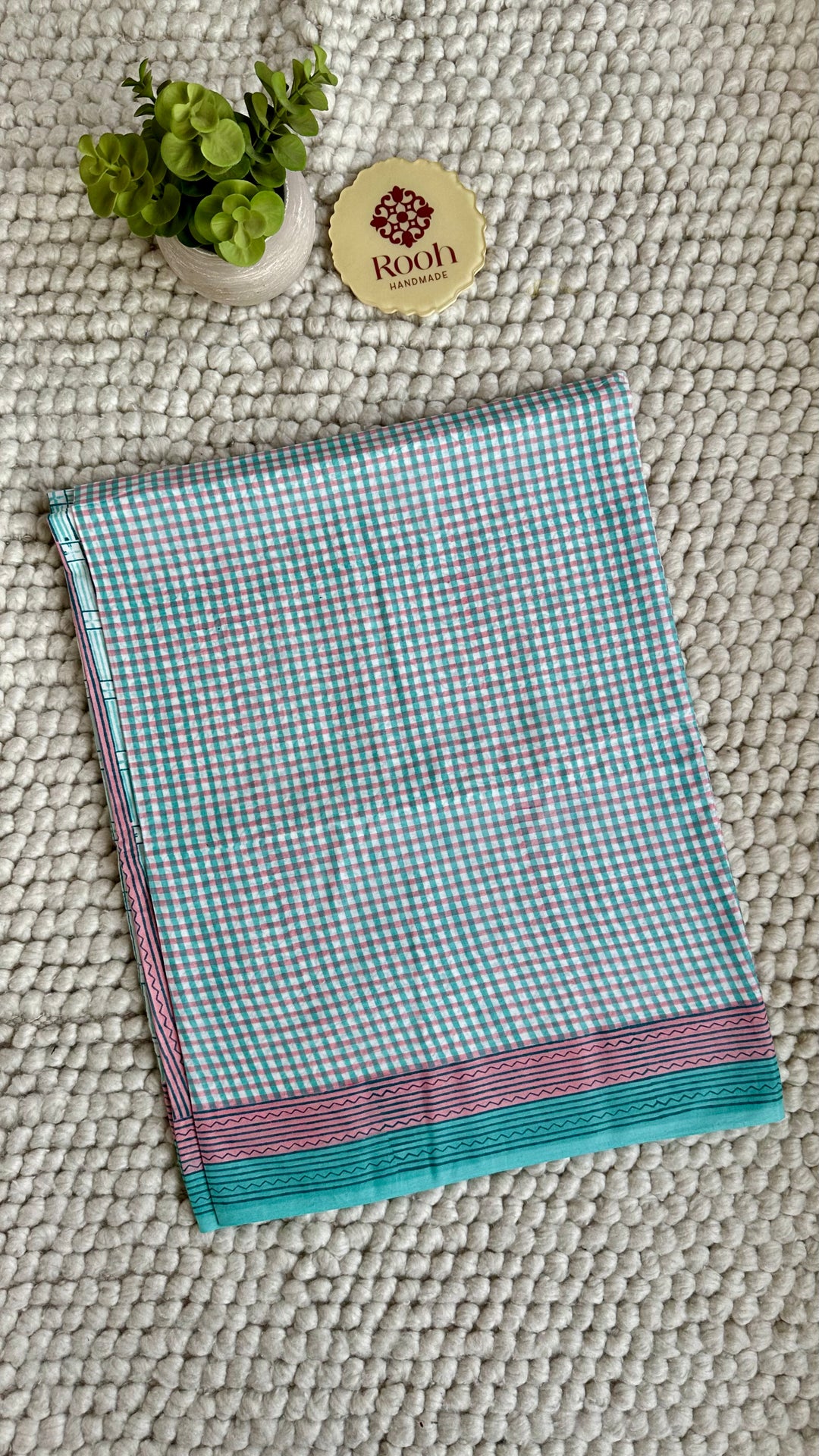 SANGANERI HAND BLOCK PRINTED SOFT COTTON SAREE- 030