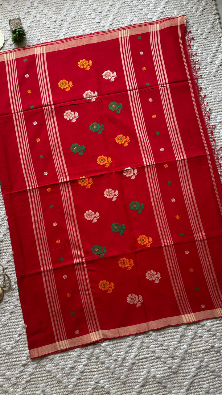 BENGAL PHULIA HANDLOOM COTTON SAREE-043