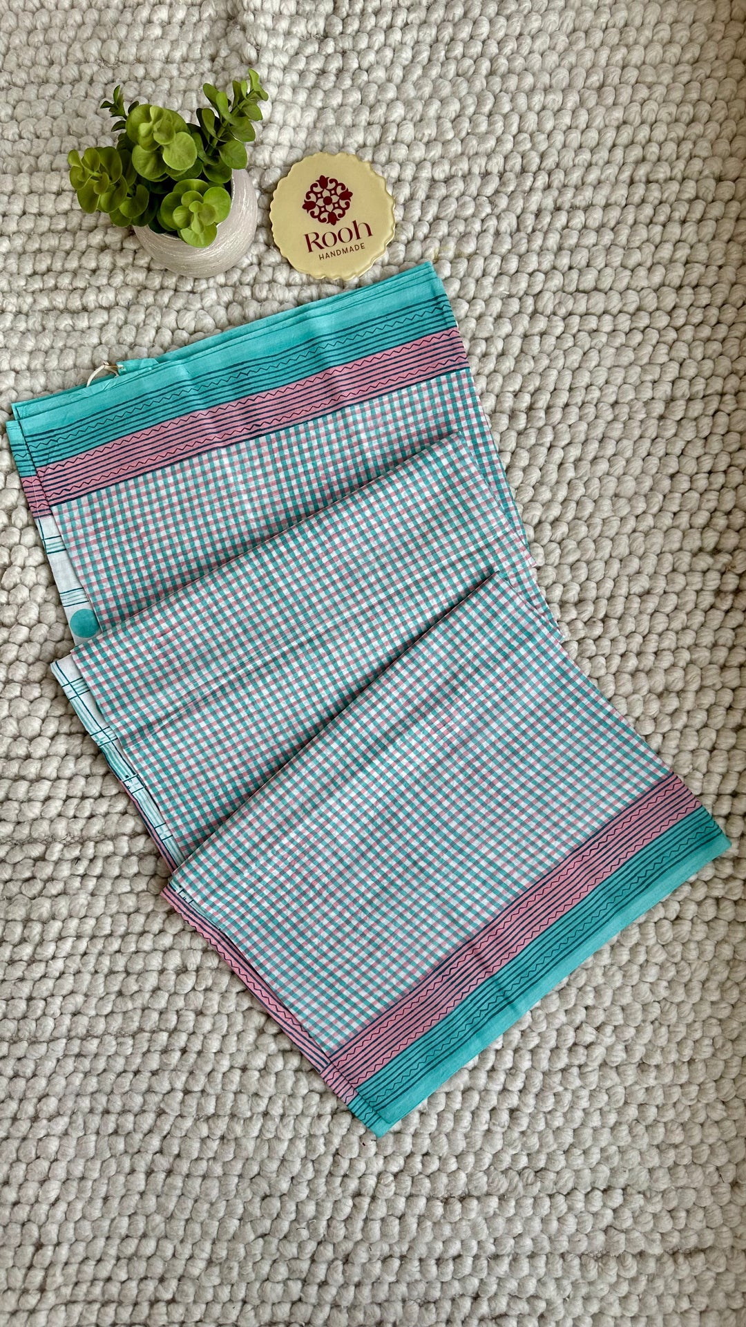SANGANERI HAND BLOCK PRINTED SOFT COTTON SAREE- 030