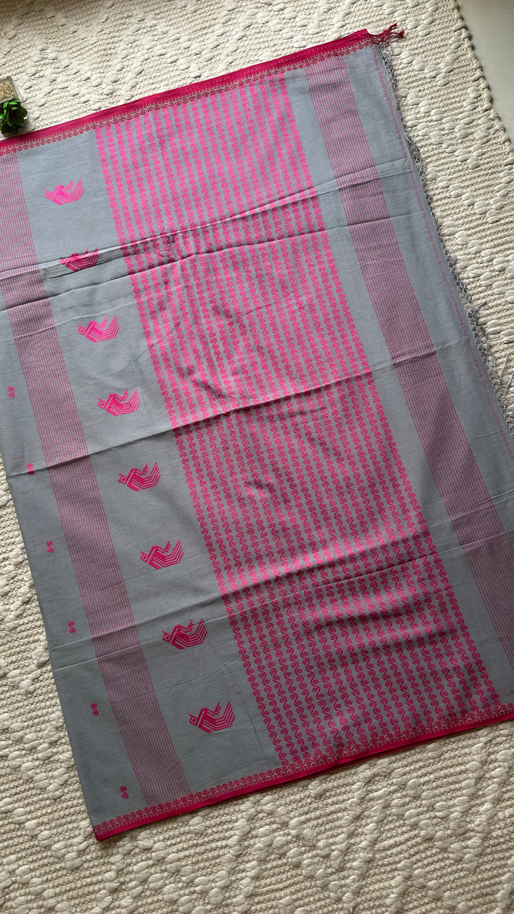 BENGAL PHULIA HANDLOOM COTTON SAREE-046