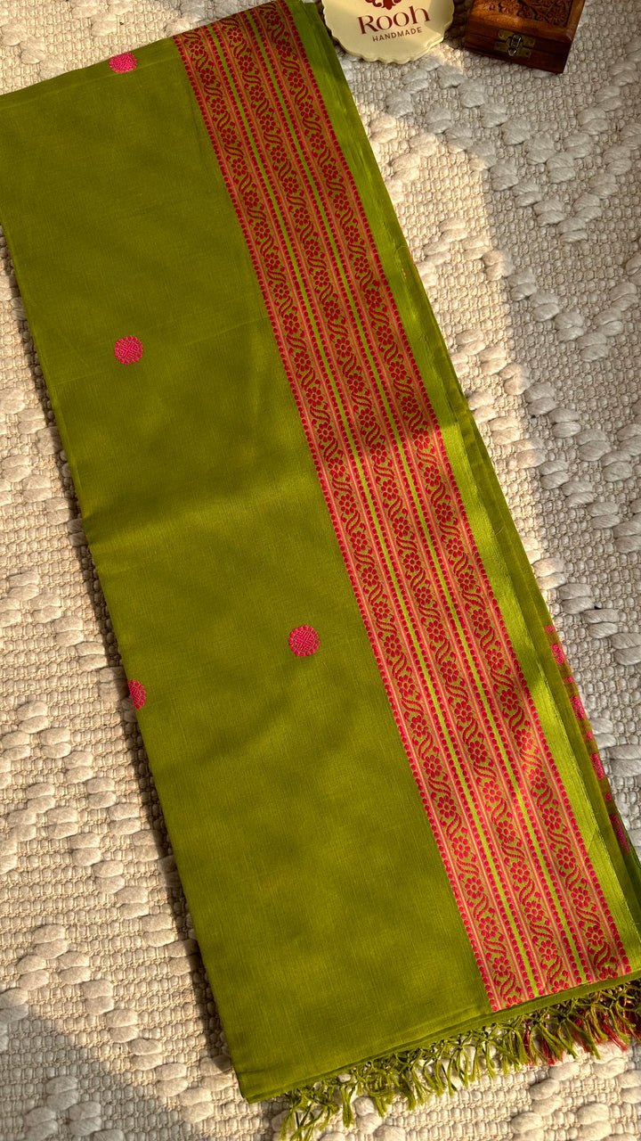 BENGAL PHULIA HANDLOOM COTTON SAREE-006
