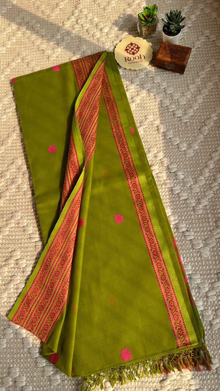 BENGAL PHULIA HANDLOOM COTTON SAREE-006