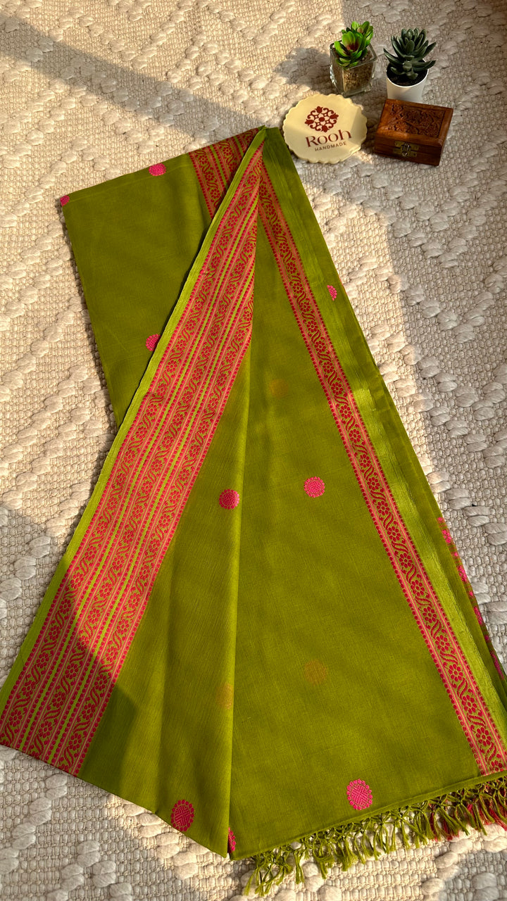 BENGAL PHULIA HANDLOOM COTTON SAREE-006