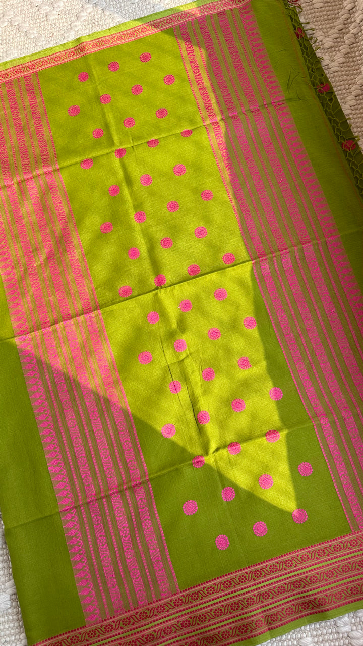 BENGAL PHULIA HANDLOOM COTTON SAREE-006