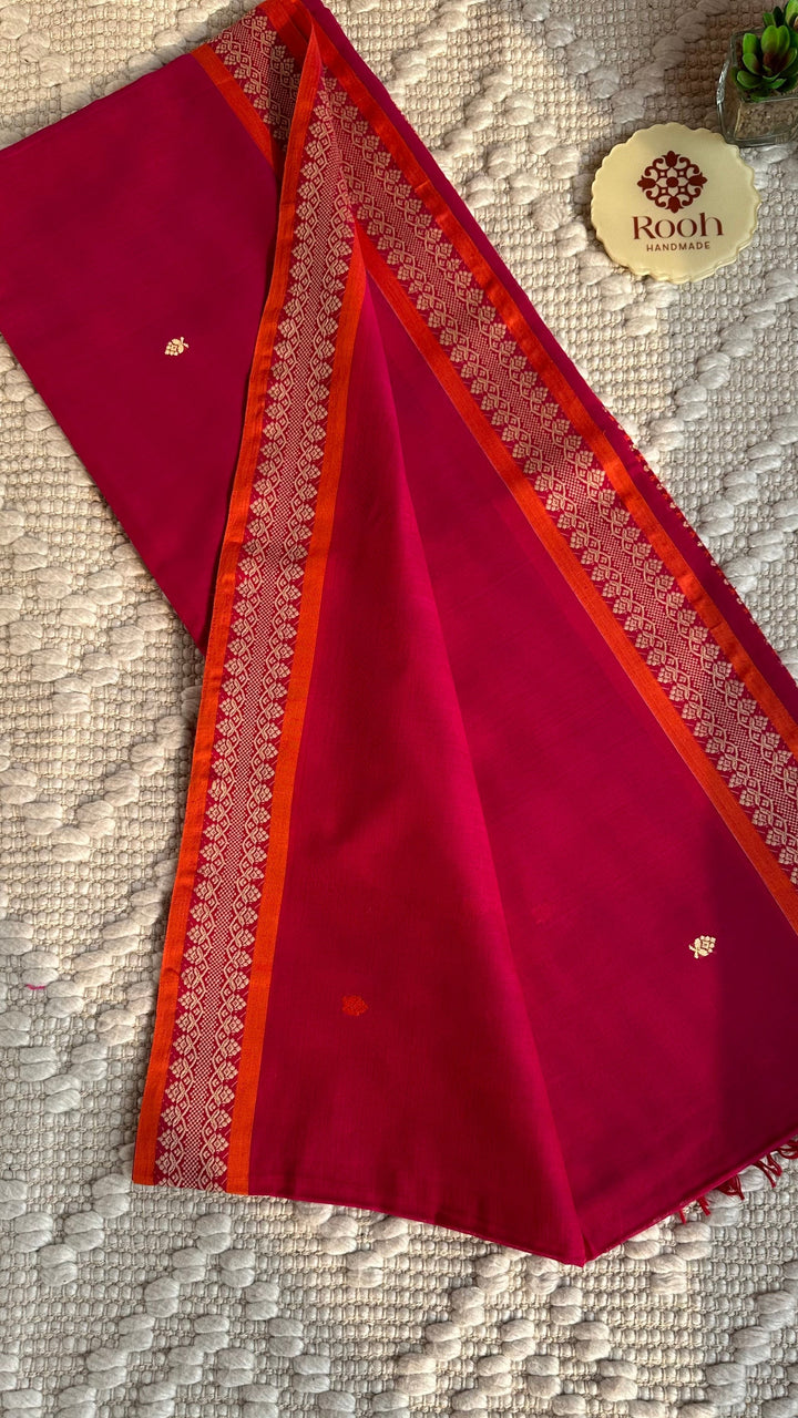 BENGAL PHULIA HANDLOOM COTTON SAREE-009