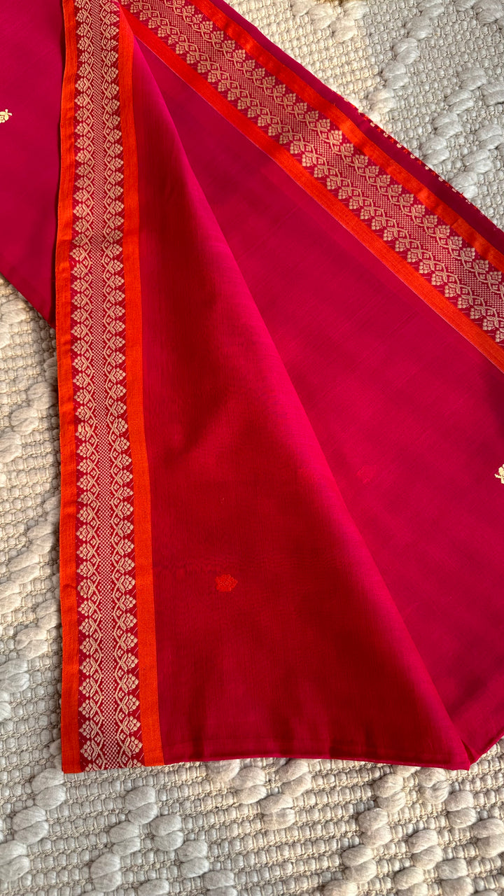 BENGAL PHULIA HANDLOOM COTTON SAREE-009