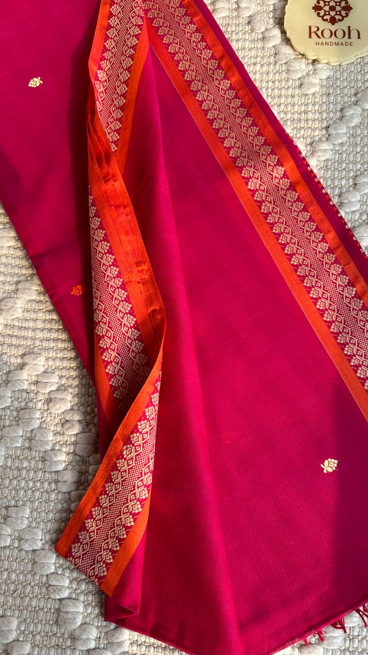 BENGAL PHULIA HANDLOOM COTTON SAREE-009