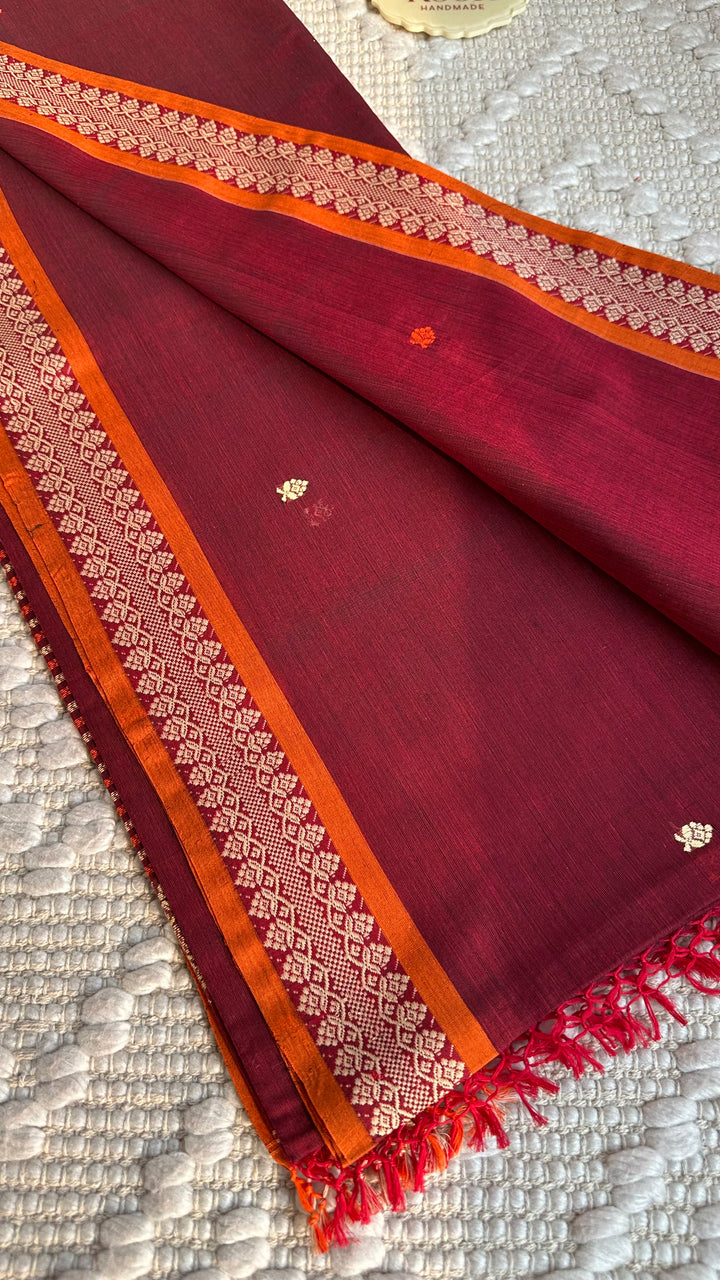 BENGAL PHULIA HANDLOOM COTTON SAREE-010