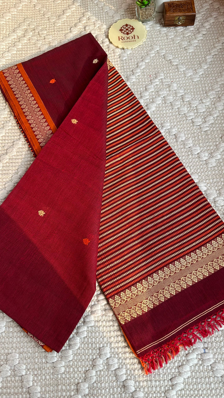 BENGAL PHULIA HANDLOOM COTTON SAREE-010