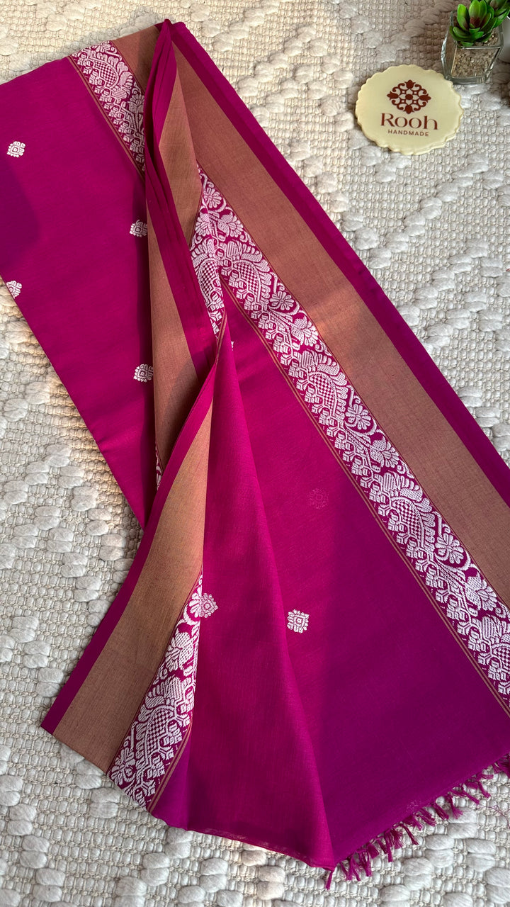 BENGAL PHULIA HANDLOOM COTTON SAREE-014