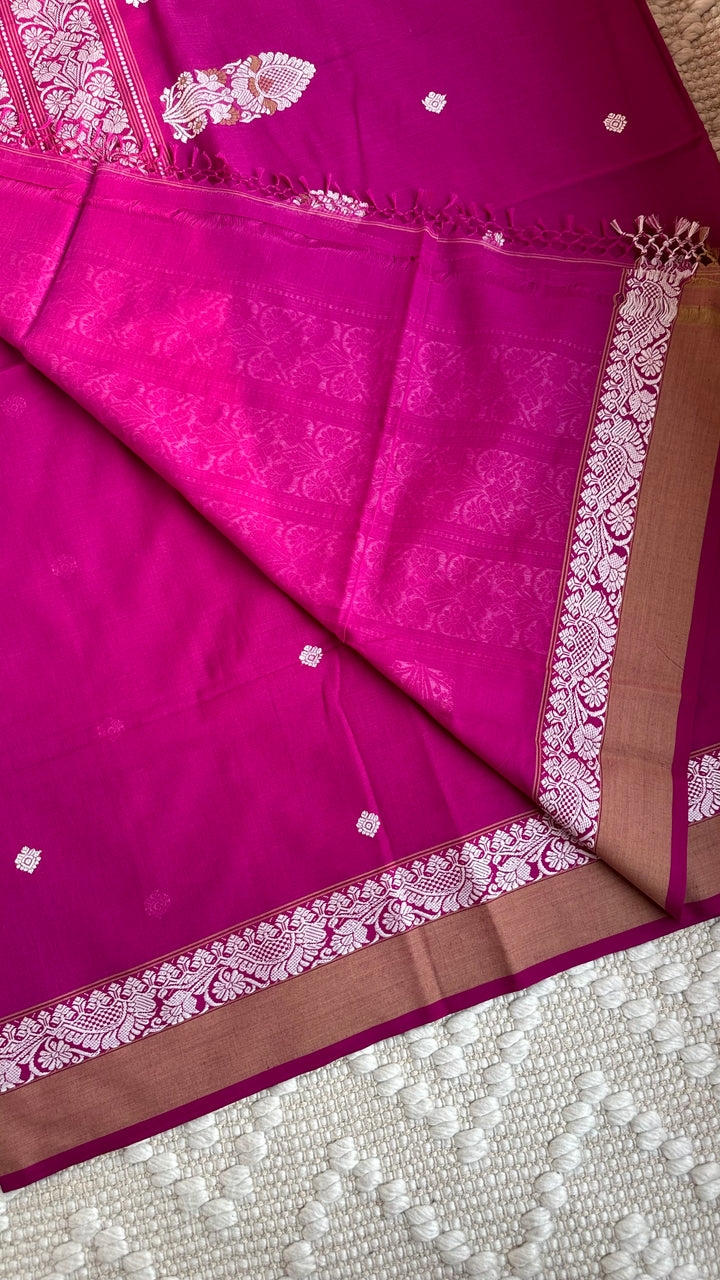 BENGAL PHULIA HANDLOOM COTTON SAREE-014