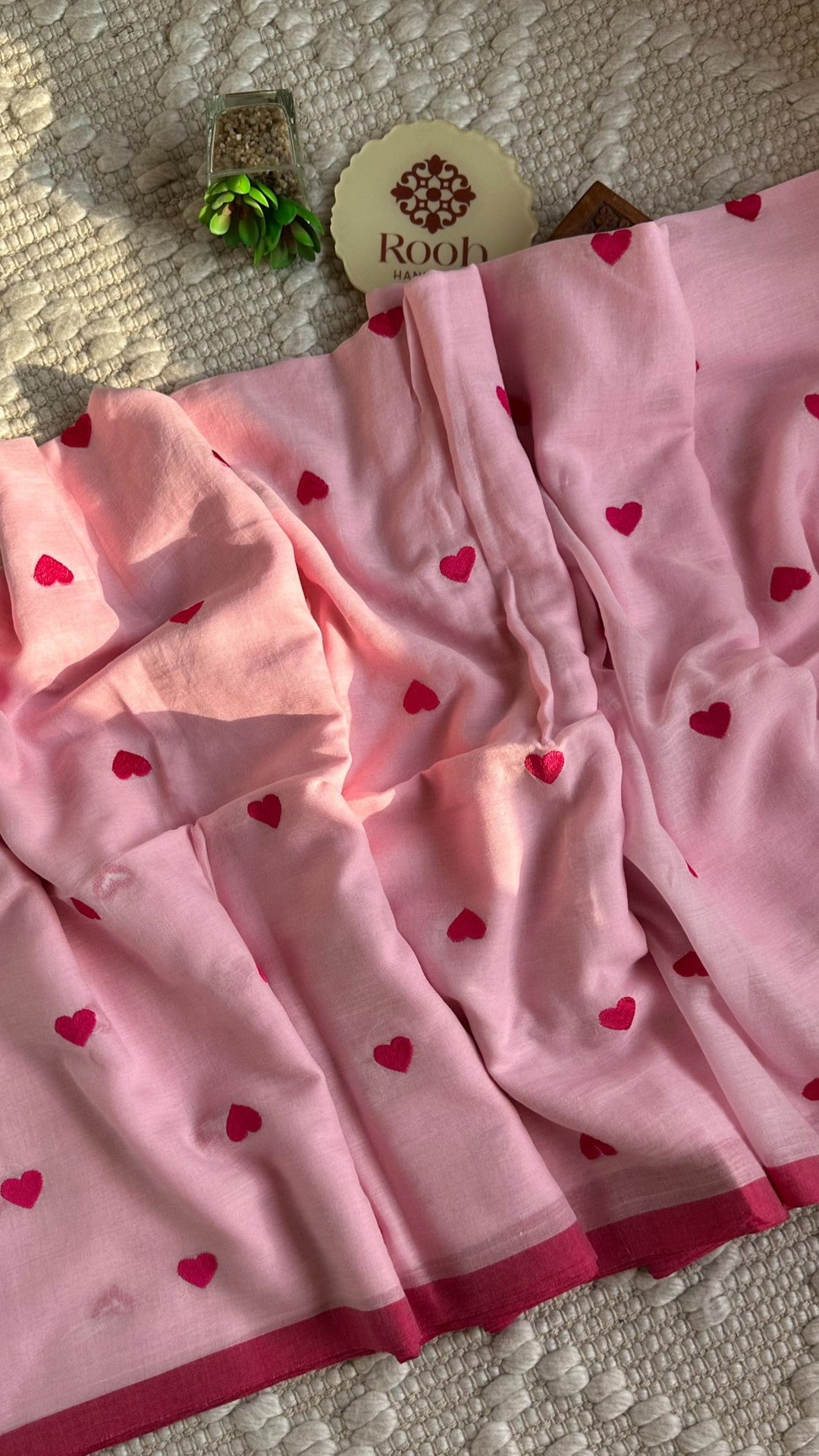 DIL - BABY PINK SUPER SOFT MUL COTTON SAREE (DISPATCH TIME IS 7 TO 10 DAYS)