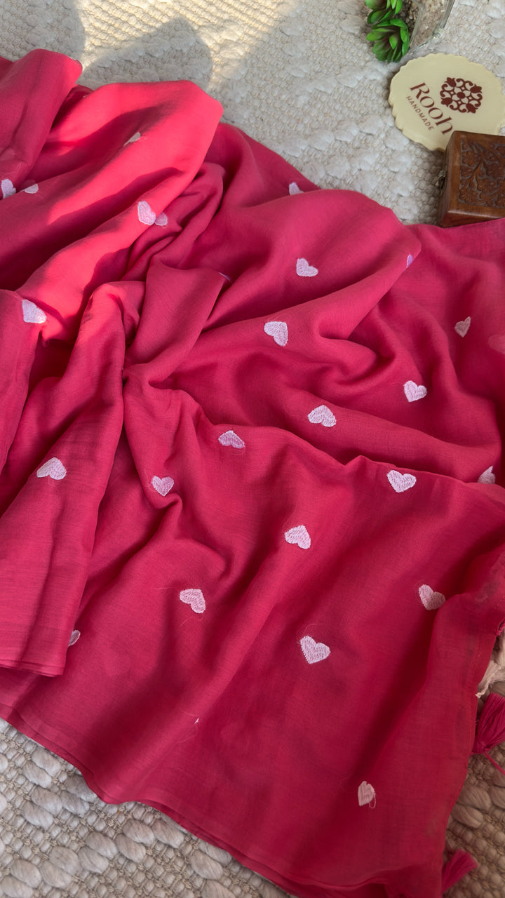 DIL - CANDY PINK SUPER SOFT MUL COTTON SAREE
