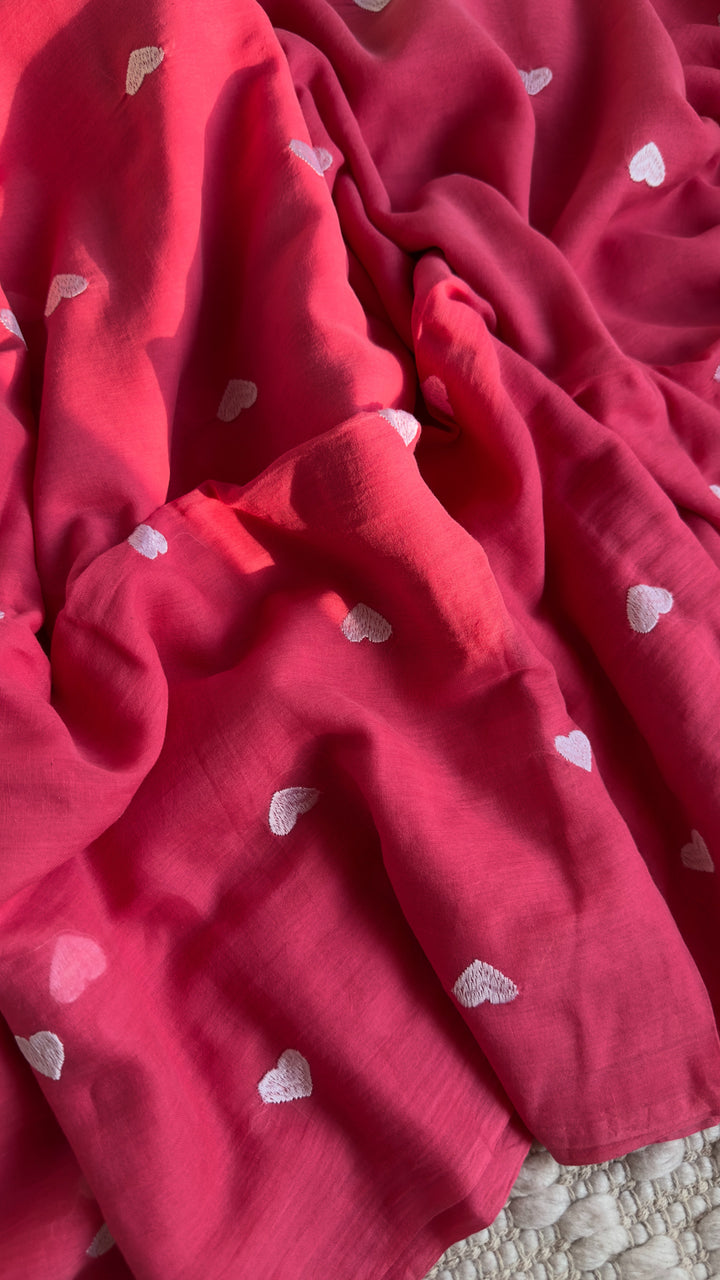 DIL - CANDY PINK SUPER SOFT MUL COTTON SAREE